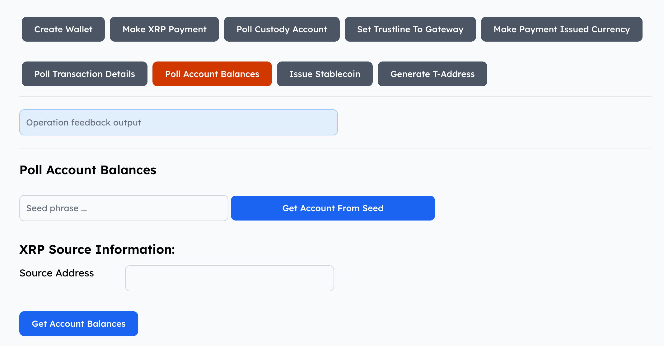 Poll Account Balances