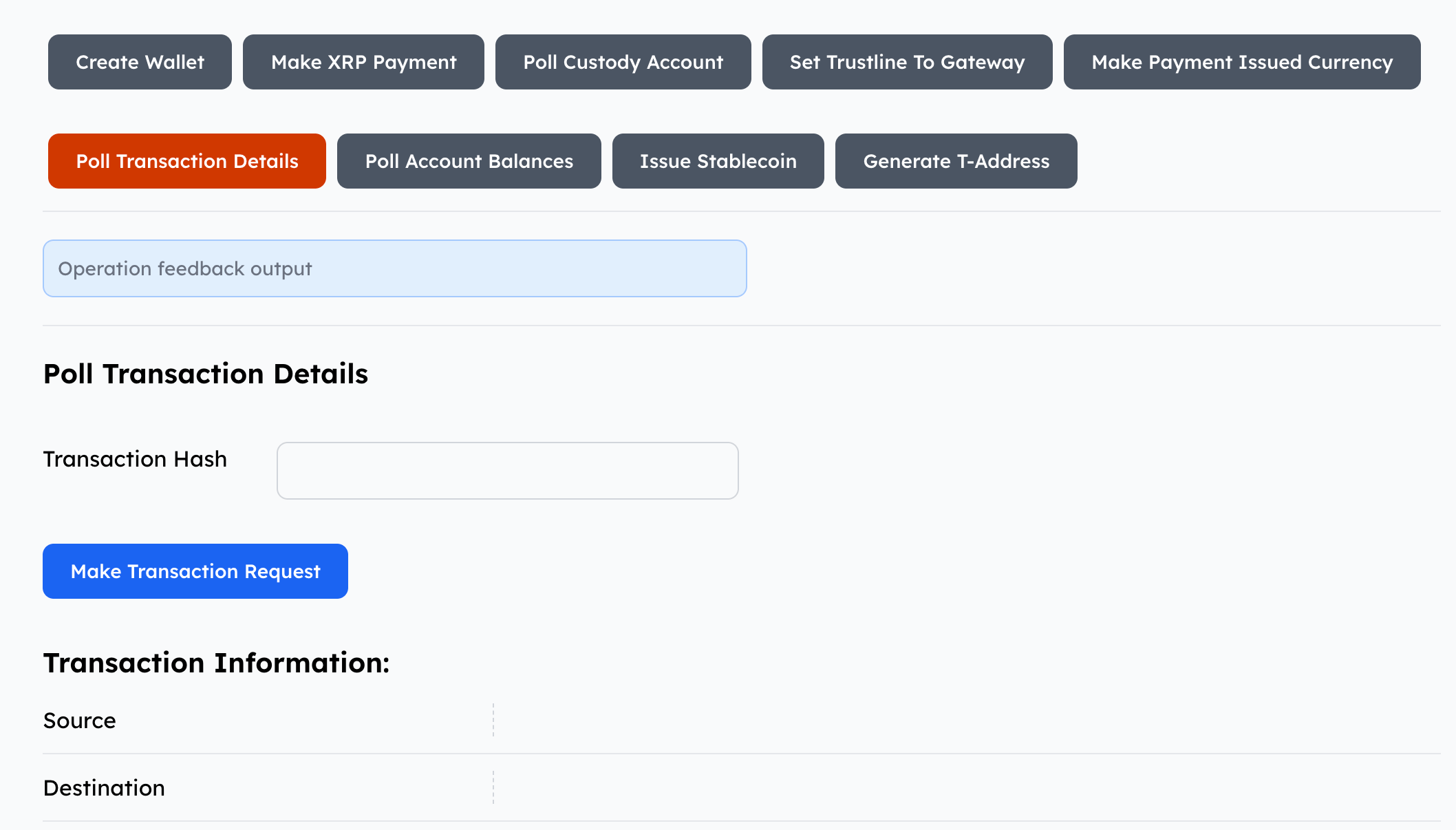 Poll Transaction Details